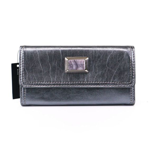 NWT Marc By Marc Jacobs LIMITED EDTION Jewel Wallet Metallic Graphite - Picture 2 of 8